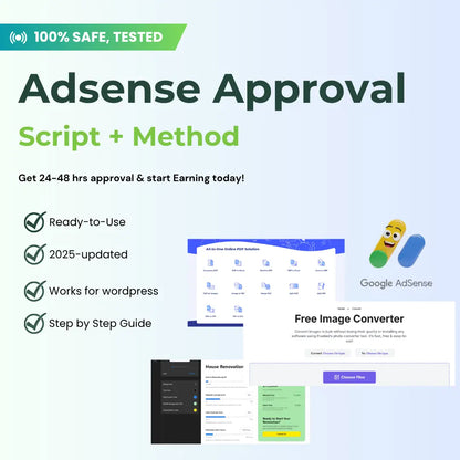 12+ Fast Adsense Approval Scripts + Methods
